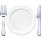 Fork and knife with plate - Facebook