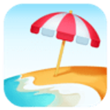 Beach with umbrella - Facebook