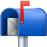 Open mailbox with raised flag - Facebook