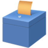 Ballot box with ballot - Facebook