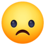 Frowning face - Facebook