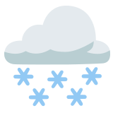 Cloud with snow - Noto Color Emoji