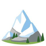 Snow-capped mountain - Noto Color Emoji