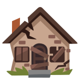 Derelict house - Noto Color Emoji