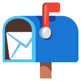 Open mailbox with raised flag - Noto Color Emoji