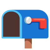 Open mailbox with lowered flag - Noto Color Emoji