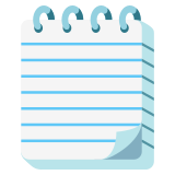 Spiral notepad - Noto Color Emoji