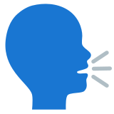Speaking head - Noto Color Emoji