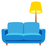 Couch and lamp - Noto Color Emoji