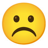 Frowning face - Noto Color Emoji