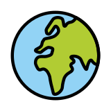 Globe showing Europe-Africa - OpenMoji