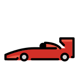 Racing car - OpenMoji