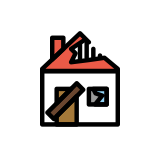 Derelict house - OpenMoji