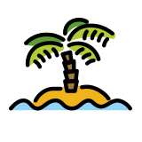 Desert island - OpenMoji
