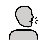 Speaking head - OpenMoji