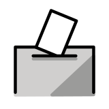 Ballot box with ballot - OpenMoji