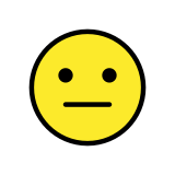 Neutral face - OpenMoji