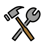 Hammer and wrench - OpenMoji