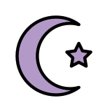Star and crescent - OpenMoji