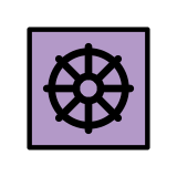 Wheel of dharma - OpenMoji