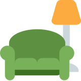 Couch and lamp - Twitter / X