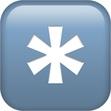 Asterisk button emoji