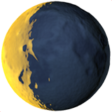 Waning crescent moon