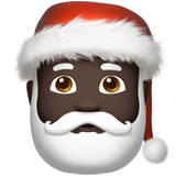 Santa Claus: dark skin tone