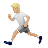 person running: medium-light skin tone