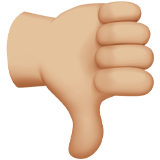 thumbs down: medium-light skin tone