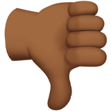 thumbs down: medium-dark skin tone