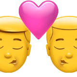 Kissing men Whatsapp