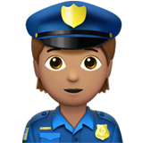 police officer: medium skin tone