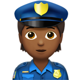 police officer: medium-dark skin tone