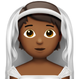person with veil: medium-dark skin tone