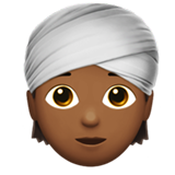 person wearing turban: medium-dark skin tone