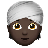 person wearing turban: dark skin tone