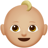 baby: medium-light skin tone