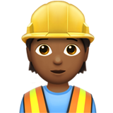 construction worker: medium-dark skin tone