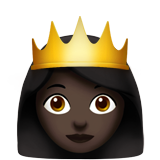 princess: dark skin tone