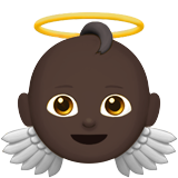 baby angel: dark skin tone