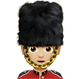 guard: medium-light skin tone