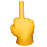 Middle finger emoji Whatsapp