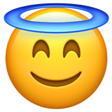 Smiling face with halo