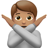 person gesturing NO: medium skin tone