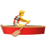 Person rowing