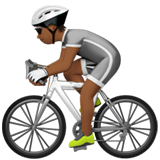 person biking: medium-dark skin tone