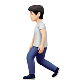 person walking: light skin tone