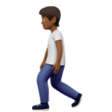 person walking: medium-dark skin tone