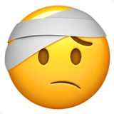 Emoji with bandage